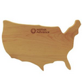 United States Shaped Wood Cutting Board